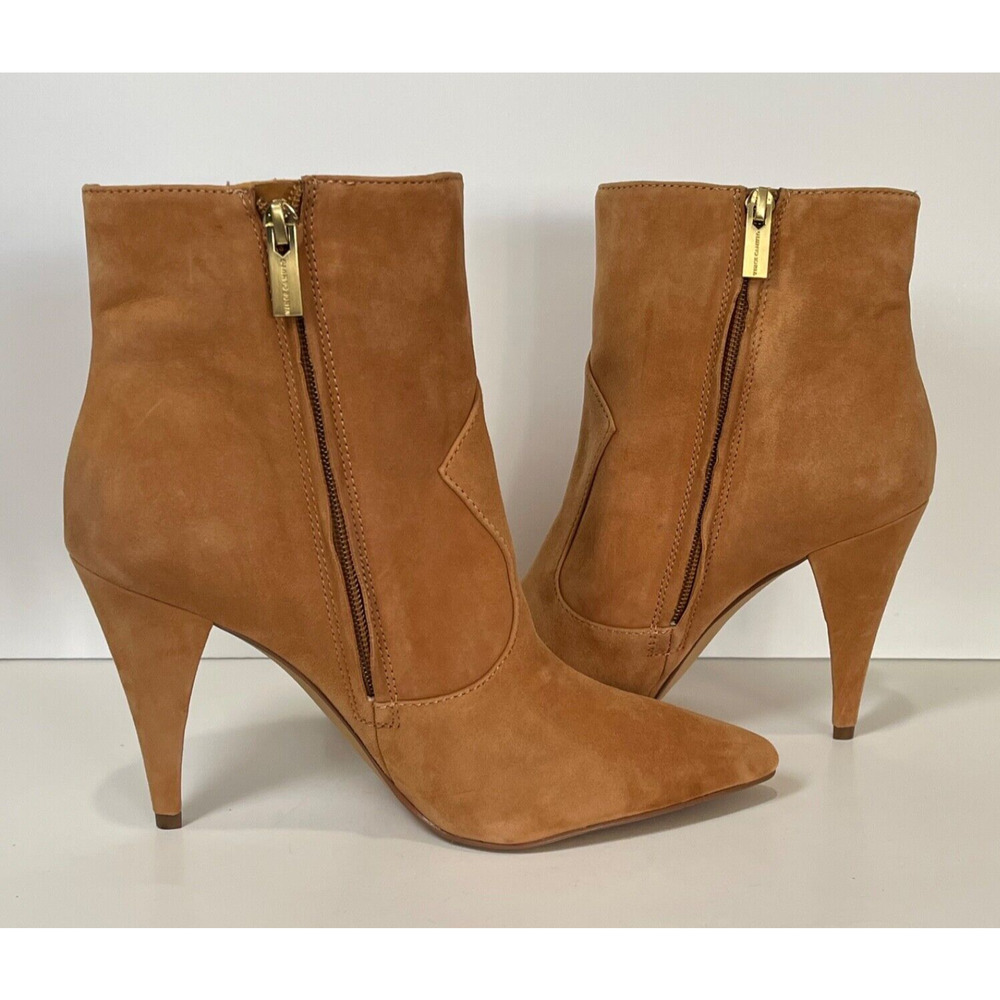 Vince Camuto Women's Azentela Ankle Booties Size 8.5 Brown Suede Golden Walnut - Picture 10 of 16
